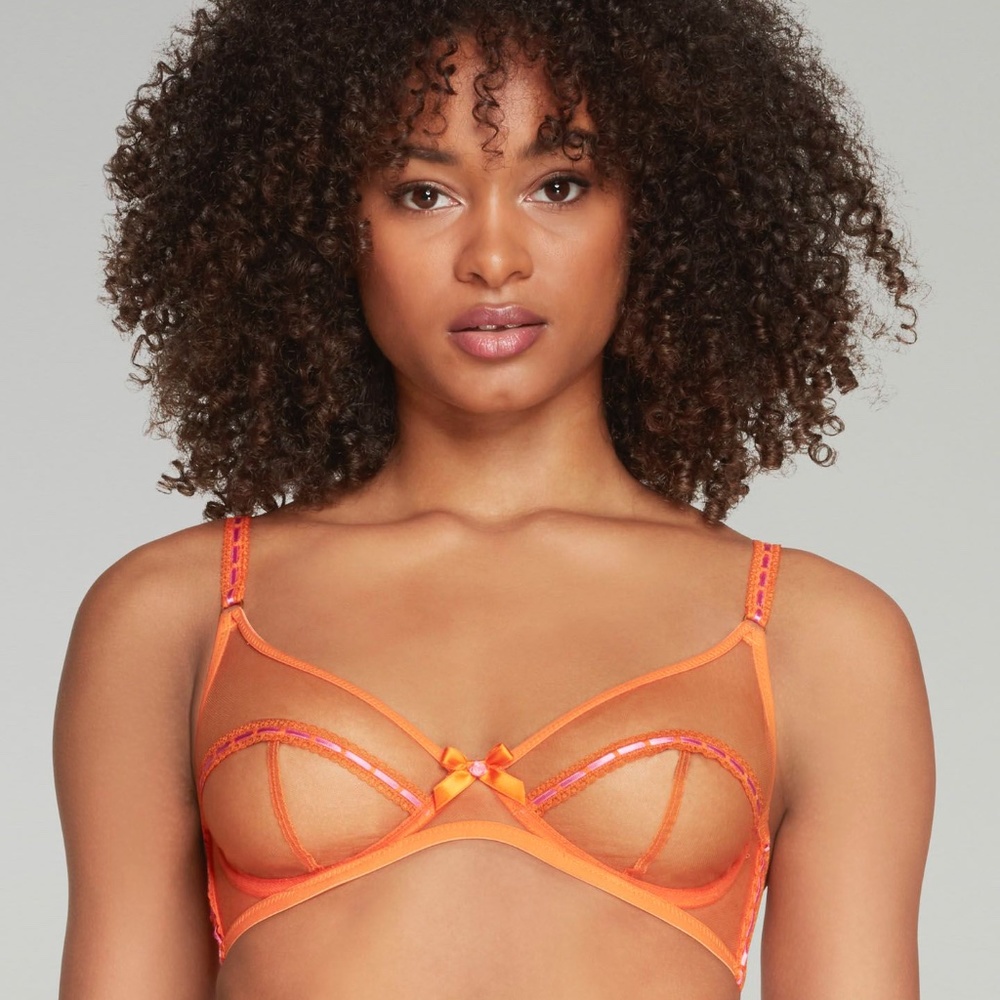 NWT Agent Provocateur Pollie Orange Bra - Picture 2 of 16